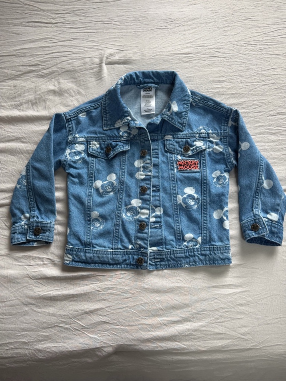 Disney Light Blue Mickey Mouse Denim Jacket